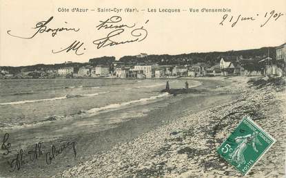 CPA FRANCE 83 "Saint Cyr sur Mer, Les Lecques, vue d'ensemble"