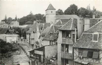 / CPSM FRANCE 64 "Salies de Béarn, vieilles maisons sur le Saleys"