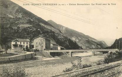 CPA FRANCE 06 "Puget Théniers, Usine Brouchier"
