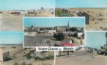 / CPSM FRANCE 85 "Notre Dame de Monts, la plage, l'avenue de la plage"