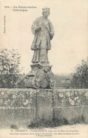 / CPA FRANCE 70 "Chemilly, vieille statue de 1757"
