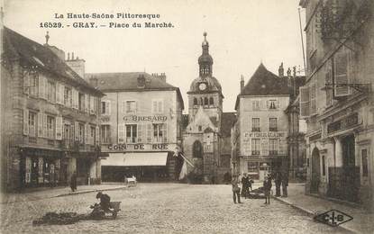 / CPA FRANCE 70 "Gray, place du marché"