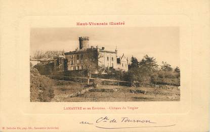 / CPA FRANCE 07 "Lamastre et ses environs, château du Vergier"