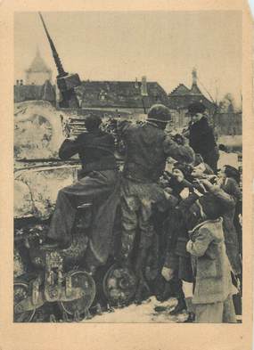 CPSM 2EME GUERRE  / les 1ers blindés à Colmar, 1945