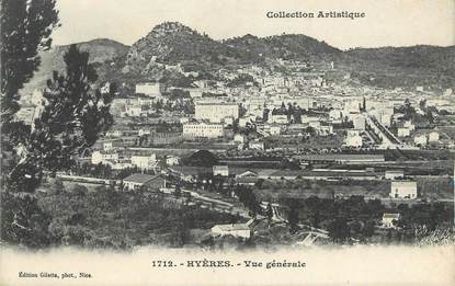 / CPA FRANCE 83 " Hyères, vue générale "