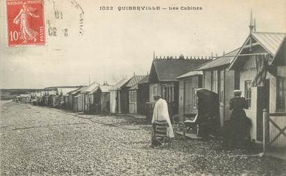 / CPA FRANCE 76 "Quiberville, les cabines"