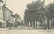 01 Ain / CPA FRANCE 01 "Thoissey, place du collège"