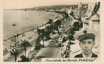 CPA FRANCE 06 "Nice , promenade des anglais, le guide Marius"