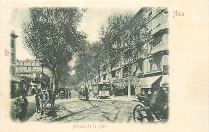 / CPA FRANCE 06 "Nice, avenue de la gare"