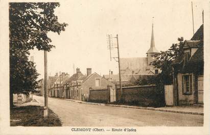 / CPA FRANCE 18 "Clémont, route d'Isdes"
