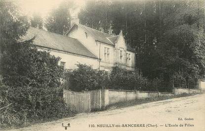 / CPA FRANCE 18 "Neuilly en Sancerre, l'école des filles"