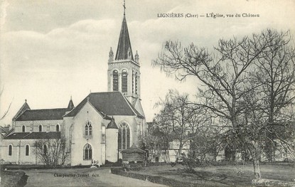 / CPA FRANCE 18 "Lignières, l'église"