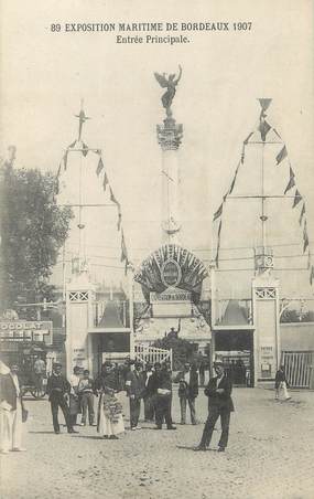 / CPA FRANCE 33 "Exposition Maritime de Bordeaux, entrée principale"