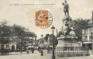 76 Seine Maritime / CPA FRANCE 76 "Rouen, la place Cauchoise, la statue Pouyer Quertier"