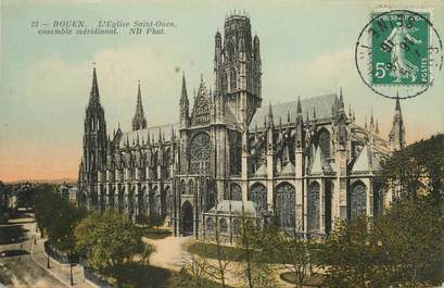 / CPA FRANCE 76 "Rouen, l'église Saint Ouen ensemble méridional"