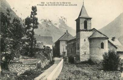 / CPA FRANCE 38 "La route de Bérarde, village de Saint Christophe en Oisans"