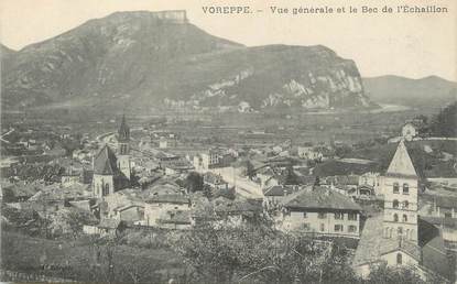 / CPA FRANCE 38 "Voreppe, vue générale et le bac de l'Echaillon"