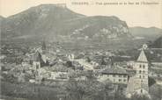 38 Isere / CPA FRANCE 38 "Voreppe, vue générale et le bac de l'Echaillon"