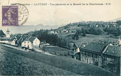 / CPA FRANCE 38 "Laffrey, vue générale et le massif de la Chartreuse"