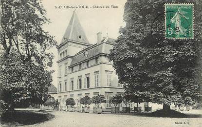 / CPA FRANCE 38 "Saint Clair de la Tour, château du Vion "