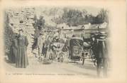 65 Haute PyrÉnÉe / CPA FRANCE 65 "Lourdes, hôpital Notre Dame des sept douleurs, départ des malades"