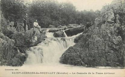 / CPA FRANCE 50 "Saint Georges de Rouelley, la cascade de la fosse Arthour"