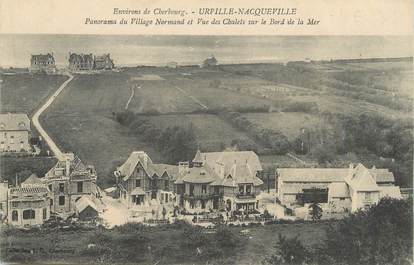 / CPA FRANCE 50 "Urville Nacqueville, panorama du village Normand"