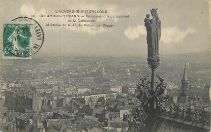 / CPA FRANCE 63 "Clermont Ferrand, panorama pris du sommet de la Cathédrale"