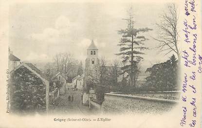 / CPA FRANCE 91 "Grigny, l'église"