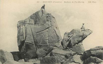 CPA  FRANCE 29 "Roscoff, rochers de Per Haridy"