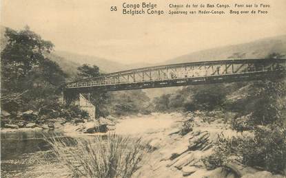 CPA  CONGO BELGE "chemin de fer du Bas Congo"