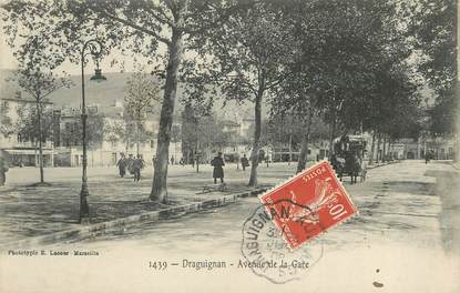 / CPA FRANCE 83 "Draguignan, avenue de la gare"