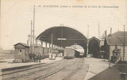 CPA FRANCE 42 "Saint Etienne, interieur de la gare de Chateaucreux"