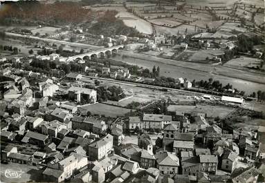 CPSM FRANCE 43 "Retournac, vue générale aérienne, le pont sur la loire"