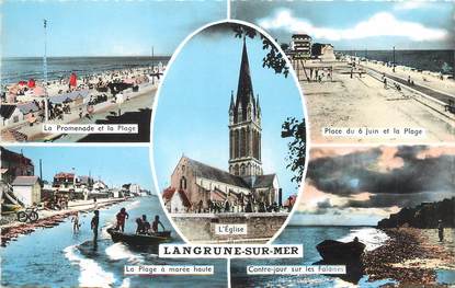 / CPSM FRANCE 14 "Langrune sur Mer"