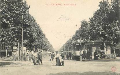 CPA FRANCE 42 "Saint  Etienne, Cours Fauriel" / TRAMWAY