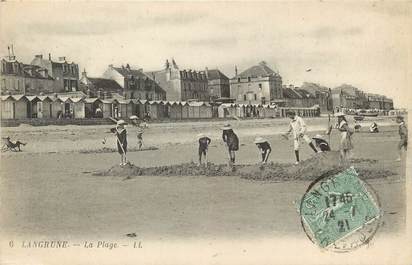 / CPA FRANCE 14 "Langrune, la plage"