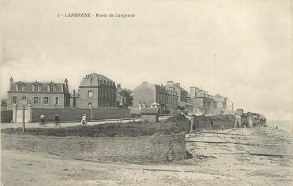 / CPA FRANCE 14  "Langrune, route de Langrune"