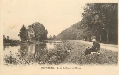 CPSM FRANCE 55 "Saint Mihiel, bords de Meuse vers Maizey"