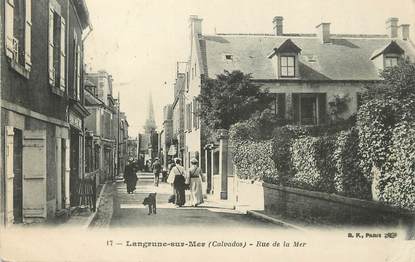 / CPA FRANCE 14  "Langrune sur Mer, rue de la Mer"