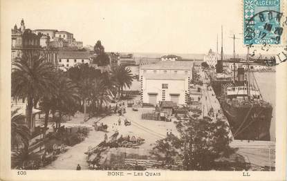 CPA ALGERIE "Bone, les quais"