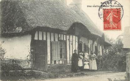 / CPA FRANCE 76 "Rolleville, une vieille maison Normande"