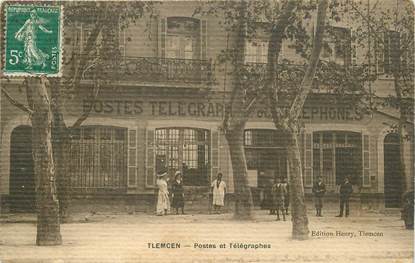 CPA ALGERIE "Tlemcen, postes et télégraphes"