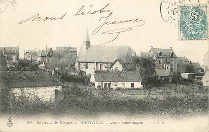 / CPA FRANCE 76 "Pourville, vue panoramique"