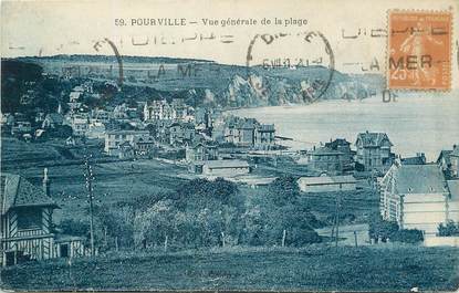 / CPA FRANCE 76 "Pourville sur Mer, vue générale de la plage"