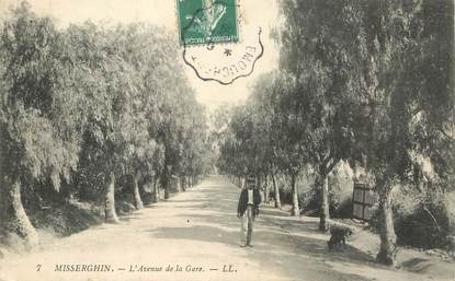 CPA ALGERIE "Miserghin, avenue de la gare"