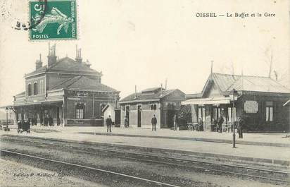 / CPA FRANCE 76 "Oissel, le buffet et la gare "