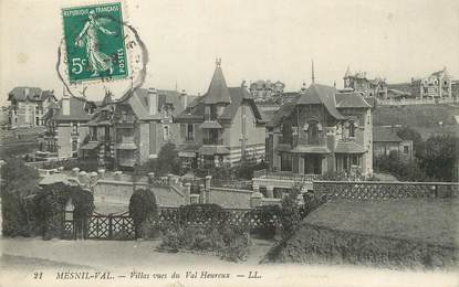 / CPA FRANCE 76 "Mesnil Val, villas vues du val Heureux"