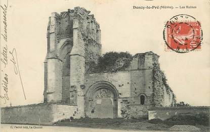 / CPA FRANCE 58 "Donzy le Pré, les ruines"