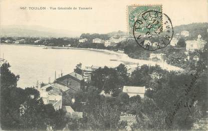 / CPA FRANCE 83 "Toulon, vue générale de Tamaris"